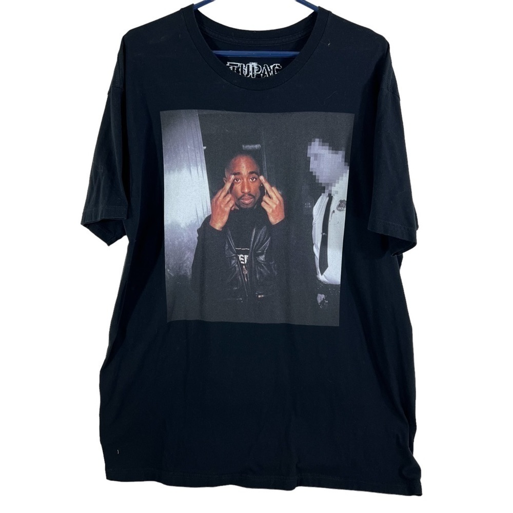 Tupac Shakur Mens XL Graphic T Shirt 2PAC Rap Black